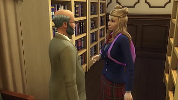 Young Vivian Satisfy Old Dude (The Sims 4/ 3D Hentai)